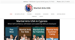 Desktop Screenshot of cyfairtkd.com