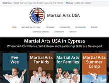 Tablet Screenshot of cyfairtkd.com